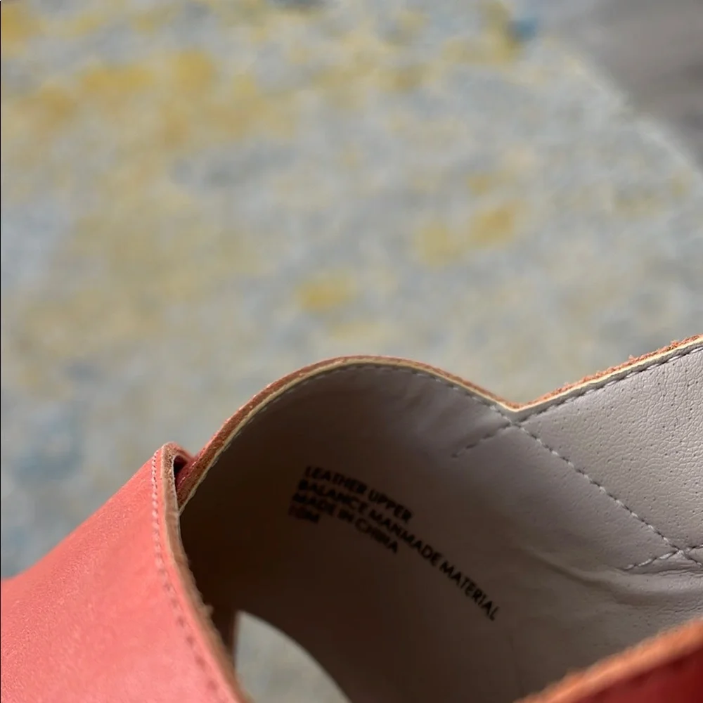 Hinge Pink Wedge Sandals with Cork Platform - Picture 2 of 3